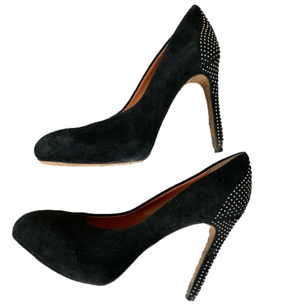 Rebecca Minkoff Black Suede Stud Heels Size 8.5